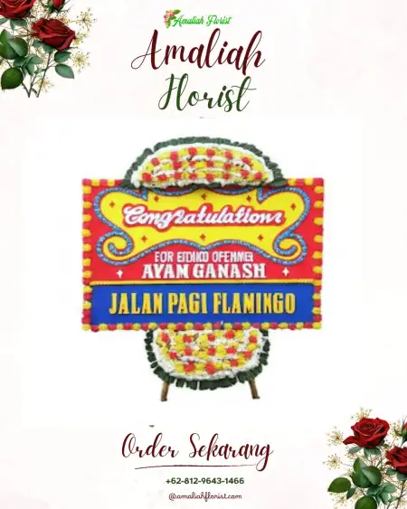 Sewa Papan Bunga Menggare